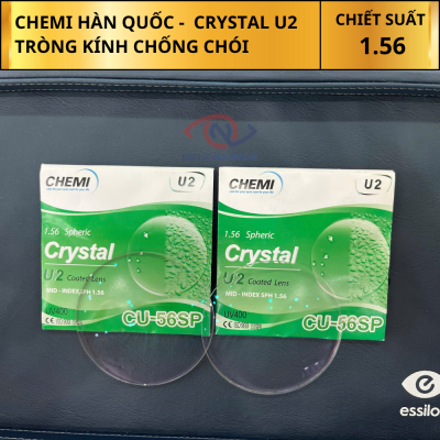 Tròng Kính Chemi U2 Crystal Coated 1.56 UV400