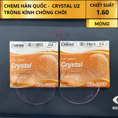 Tròng Kính Chemi - CRYSTAL U2 COATED 1.60 SP