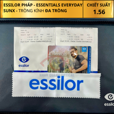 Tròng Kính Đa tròng Essilor RX ESSENTIALS EVERYDAY 1.56 SUNX