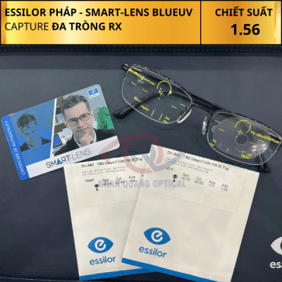 Tròng Kính Đa tròng Essilor RX Smart-Lens 1.56 BlueUV Capture