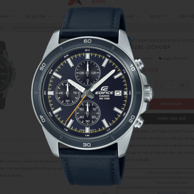 ĐỒNG HỒ CASIO EDIFICE EFR-526L-2CVUDF CHÍNH HÃNG